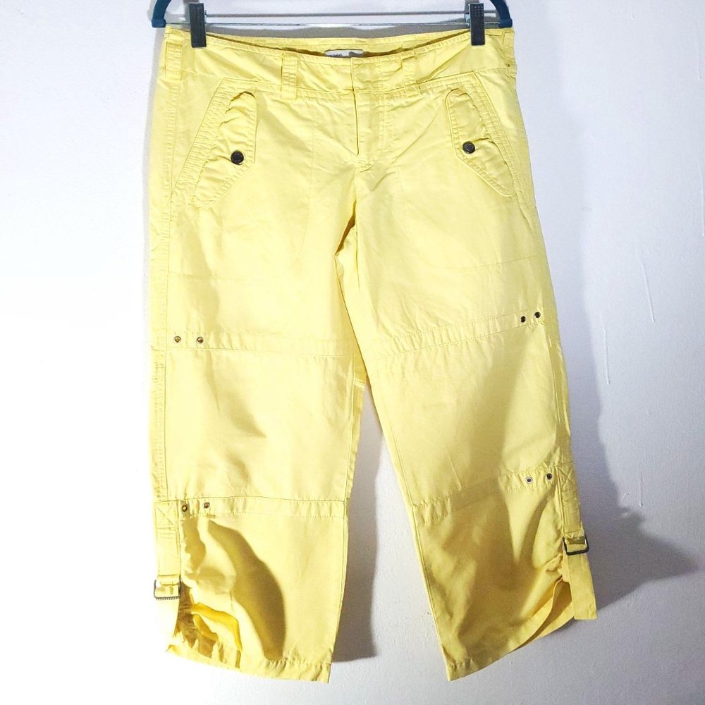 Vince Yellow Carpenter Capri Pants 8